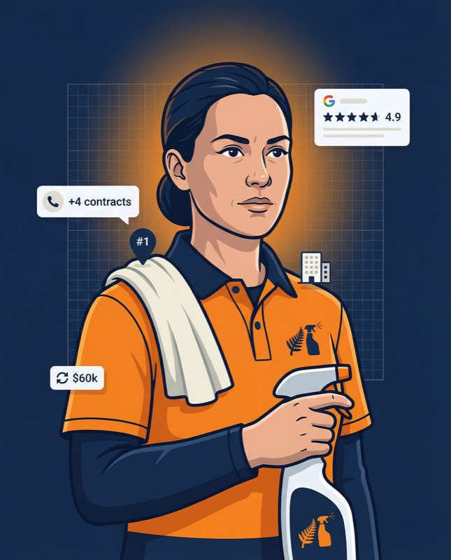 A commercial cleaner in NZ