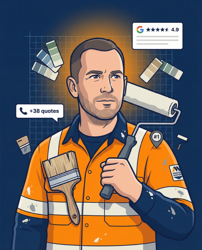 A painter on the tools in NZ