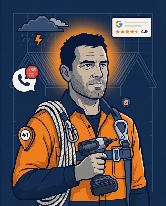 A roofer on a roof in NZ